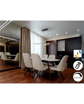 ENORA- LAMPARA - NEGRO / DORADO